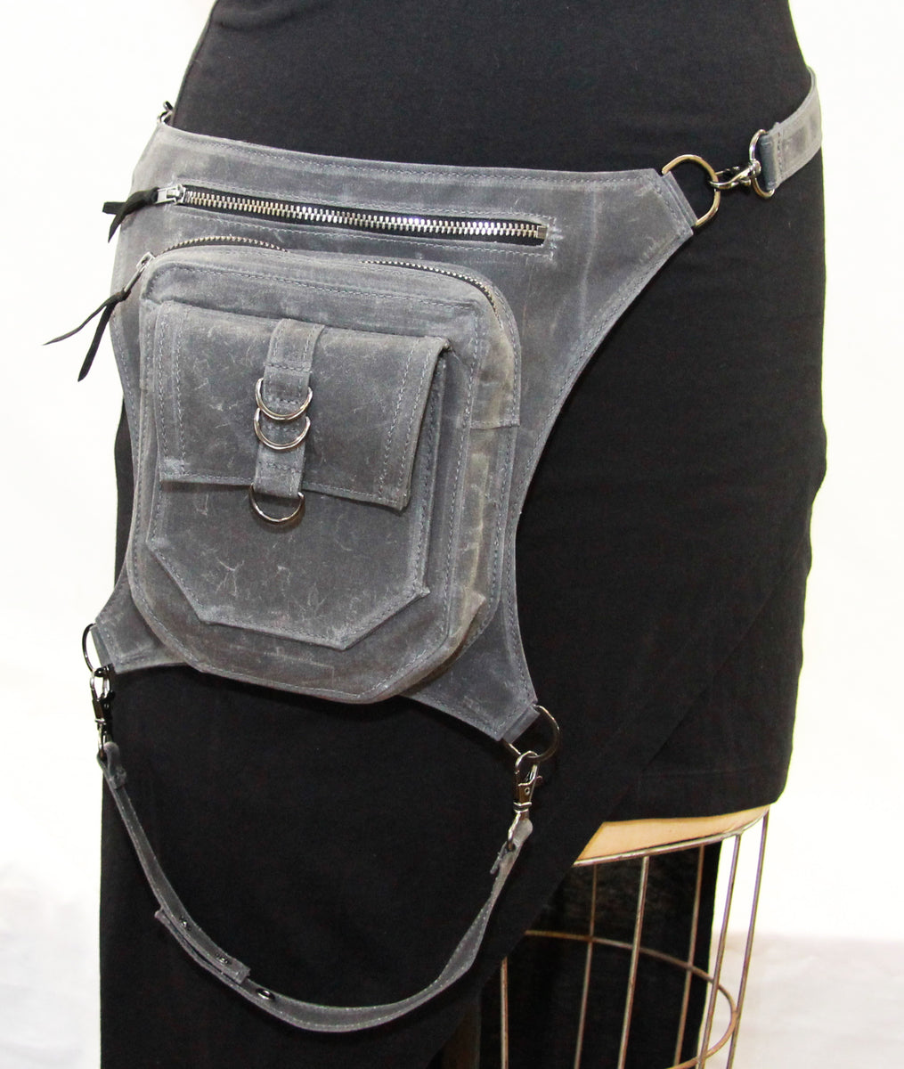 Convertible Leather Hip Bag Leg Fanny Pack – eidol