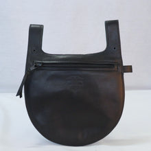 Leather Teacup Holder with Grey Stitching Detail