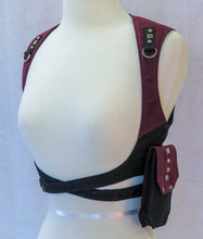 Waxed Canvas Harness with Pouch | VEGAN