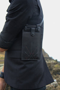 Simple and elegant harness holster bag for men